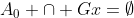 $A_0 \cap Gx=\emptyset