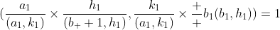 (\frac{a_{1}}{(a_{1},k_{1})}\times\frac{h_{1}}{(b_  {1},h_{1})},\frac{k_{1}}{(a_{1},k_{1})}\times\frac  {b_{1}}{(b_{1},h_{1})})=1