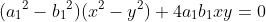 ({a_1}^2-{b_1}^2)(x^2-y^2)+4a_1b_1xy=0