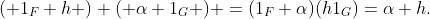( 1_F h ) ( \alpha 1_G ) =(1_F \alpha)(h1_G)=\alpha h.