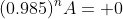 (0.985)^nA= 0