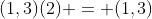 (1,3)(2) = (1,3)