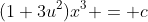 (1+3u^2)x^3 = c