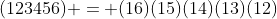 (123456) = (16)(15)(14)(13)(12)