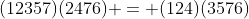 (12357)(2476) = (124)(3576)