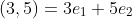 (3,5)=3e_1+5e_2