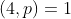 (4,p)=1