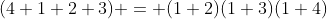 (4 1 2 3) = (1 2)(1 3)(1 4)