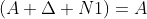 (A \Delta N1)=A