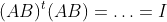 (AB)^t(AB)=\ldots=I