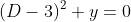 (D-3)^2 y=0