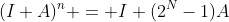 (I+A)^n = I+(2^N-1)A