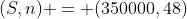 (S,n) = (350000,48)