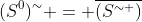 (S^{0})^{\sim} = \overline{(S^{\sim })}