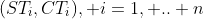 (ST_i,CT_i), i=1, .. n