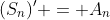 (S_n)' = A_n