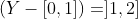 (Y-[0,1])=]1,2]