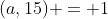 (a,15) = 1