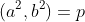(a^2,b^2)=p