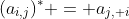 (a_{i,j})^* = a_{j, i}
