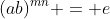 (ab)^{mn} = e