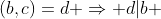 (b,c)=d \Rightarrow d|b 