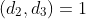 (d_2,d_3)=1