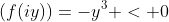 (f(iy))=-y^3 < 0