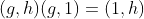 (g,h)(g,1)=(1,h);