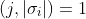 (j,|\sigma_i|)=1