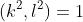 (k^2,l^2)=1