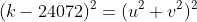 (k-24072)^2=(u^2+v^2)^2