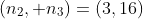 (n_{2}, n_{3})=(3,16)
