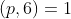 (p,6)=1