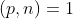 (p,n)=1