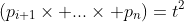 (p_{i+1}\times ...\times p_n)=t^2