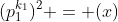 (p_1^{k_1})^2 = (x)