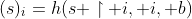 (s)_i=h(s \upharpoonright i, i, b)