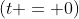 (t = 0)