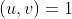 (u,v)=1