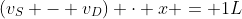 (v_S - v_D) \cdot x = 1L~\implies~\left(\frac{L}{60} - \frac{L}{120}\right) \cdot x = 1L