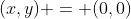 (x,y) = (0,0)