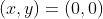 (x,y)=(0,0)