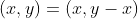 (x,y)=(x,y-x)