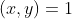 (x,y)=1