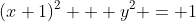 (x+1)^2 + y^2 = 1