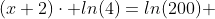 (x+2)\cdot ln(4)=ln(200) 