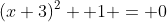 (x+3)^2 +1 = 0