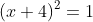 (x+4)^2=1