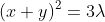 (x+y)^2=3\lambda